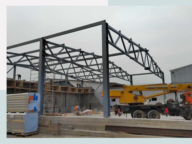 Строительство цехов в Майкопе