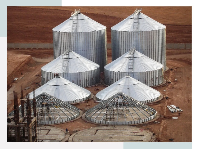 Строительство зерновых силосов в Майкопе