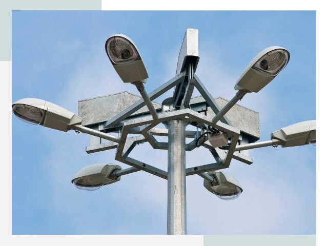 Монтаж осветительных мачт в Майкопе