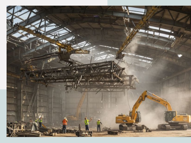 Демонтаж ангаров в Майкопе от 607 руб. за м²