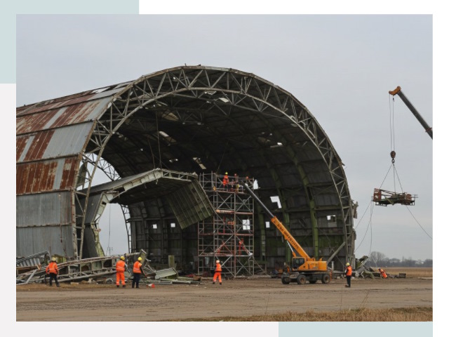 Демонтаж ангаров в Майкопе