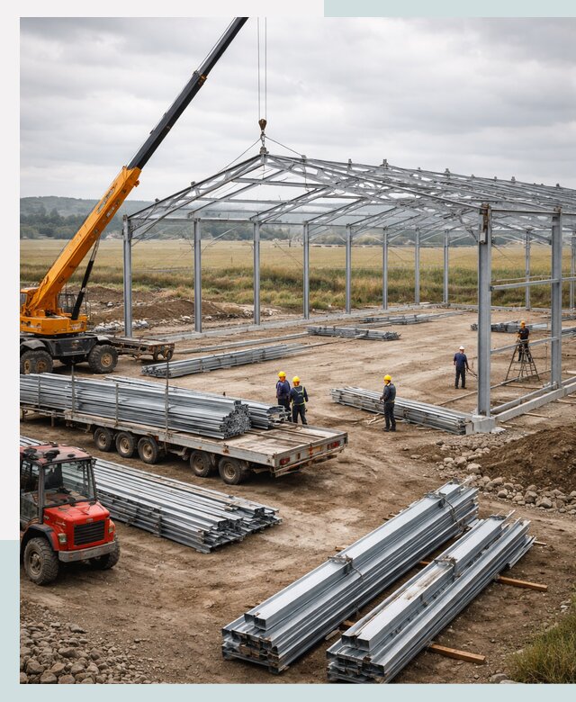 Строительство ангаров для сельхозтехники в Майкопе под ключ