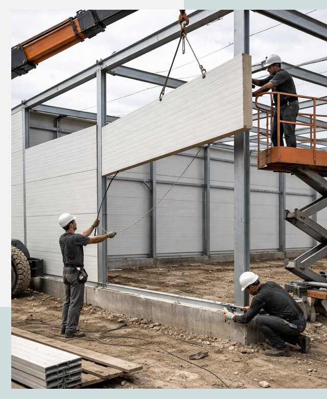 Строительство складов из сэндвич панелей в Майкопе под ключ
