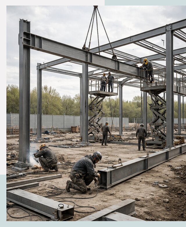 Строительство выставочных павильонов из металлоконструкций в Майкопе